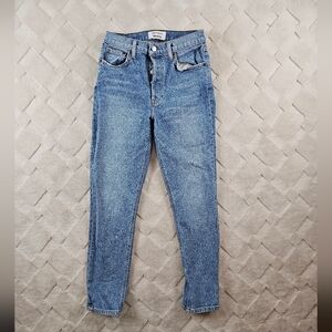 Reformation Serena High Rise Skinny Crop Jean Womens 27